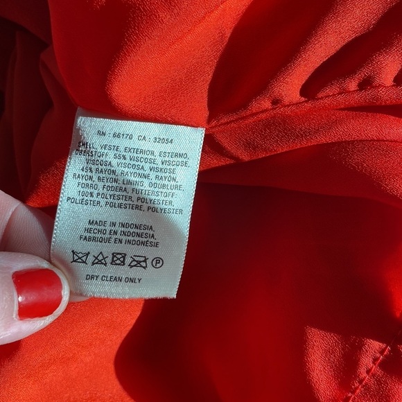 EUC MAEVE FOR ANTHRO MELON COLORED SLEEVELESS DRESS RUFFLE TOP SZ 2P(fits like 6 - Picture 13 of 14